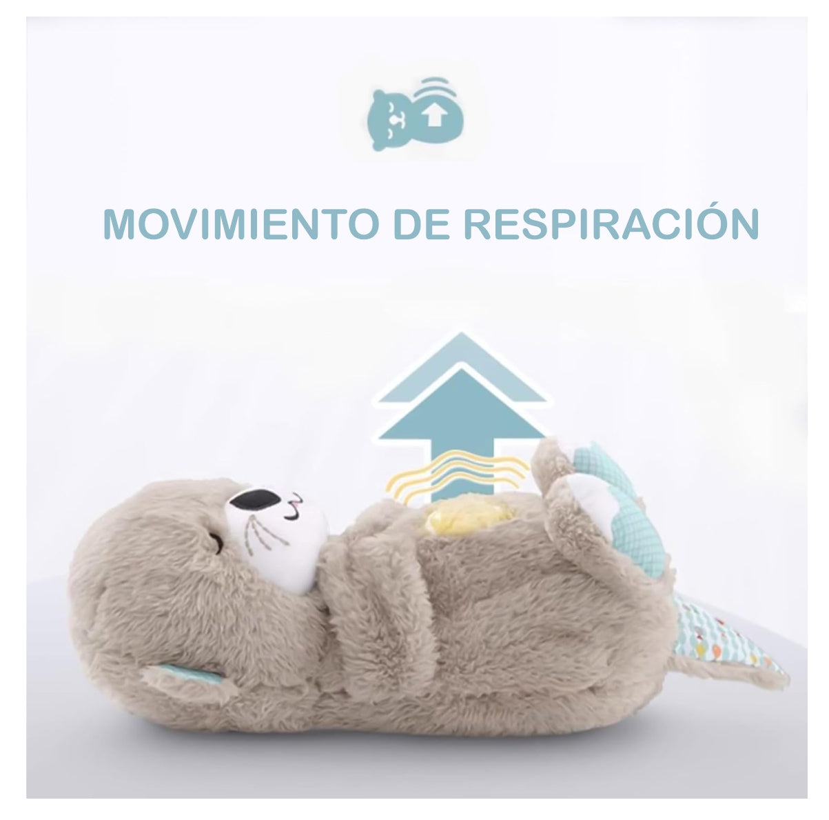 Nutria Peluche Que Respira Luz Y Sonido